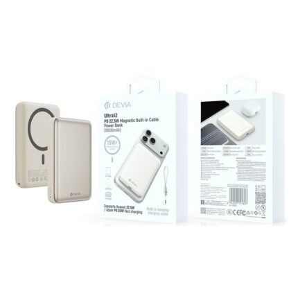 Ultra12 PD 22.5W Magnetic Built-in Cable Power Bank (10000mAh)