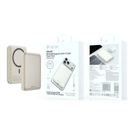 Ultra12 PD 22.5W Magnetic Built-in Cable Power Bank (10000mAh)