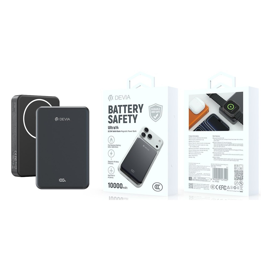 Ultra14 22.5W Solid-State Magnetic Power Bank (10000mAh) Ultra14 22.5W Solid-State Magnetic Power Bank (10000mAh)