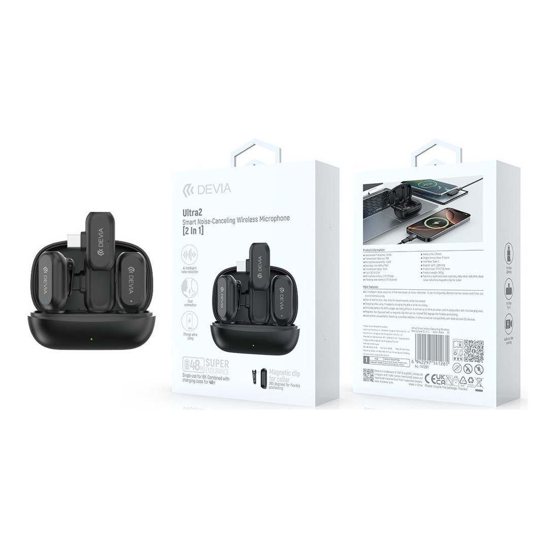 Ultra2 2 In 1 Smart Noise-Canceling Wireless Microphone Ultra2 2 In 1 Smart Noise-Canceling Wireless Microphone
