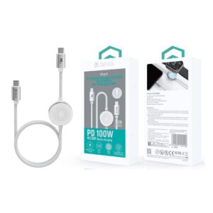 Ultra8 C-C+Watch Charger For Apple PD 100W Metal Woven Fast Cable(1.2M)