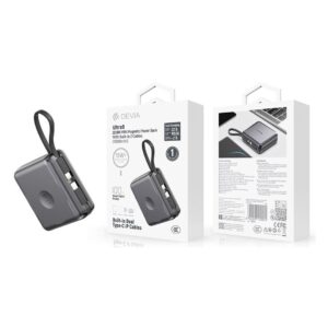 Ultra9 22.5W MINI Magnetic Power Bank With Built-in 2 Cables (10000mAh)