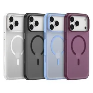 iPhone 18 Light Ripple Series Curved Skin-Friendly Magnetic Case(With Touch Button)