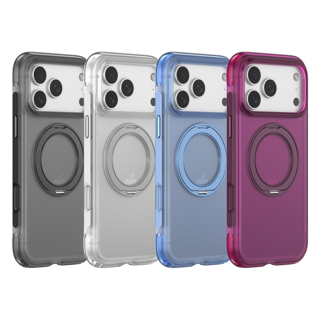iPhone 18 Soft Shield Series 360° Rotating Stand Airbag Magnetic Case(With Touch Button) iPhone 18 Soft Shield Series 360° Rotating Stand Airbag Magnetic Case(With Touch Button)