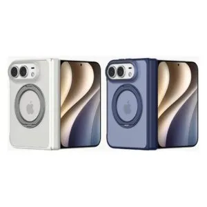 iPhone Duo Light Ripple Series Curved Skin-Friendly 360° Rotating Stand Magnetic Case