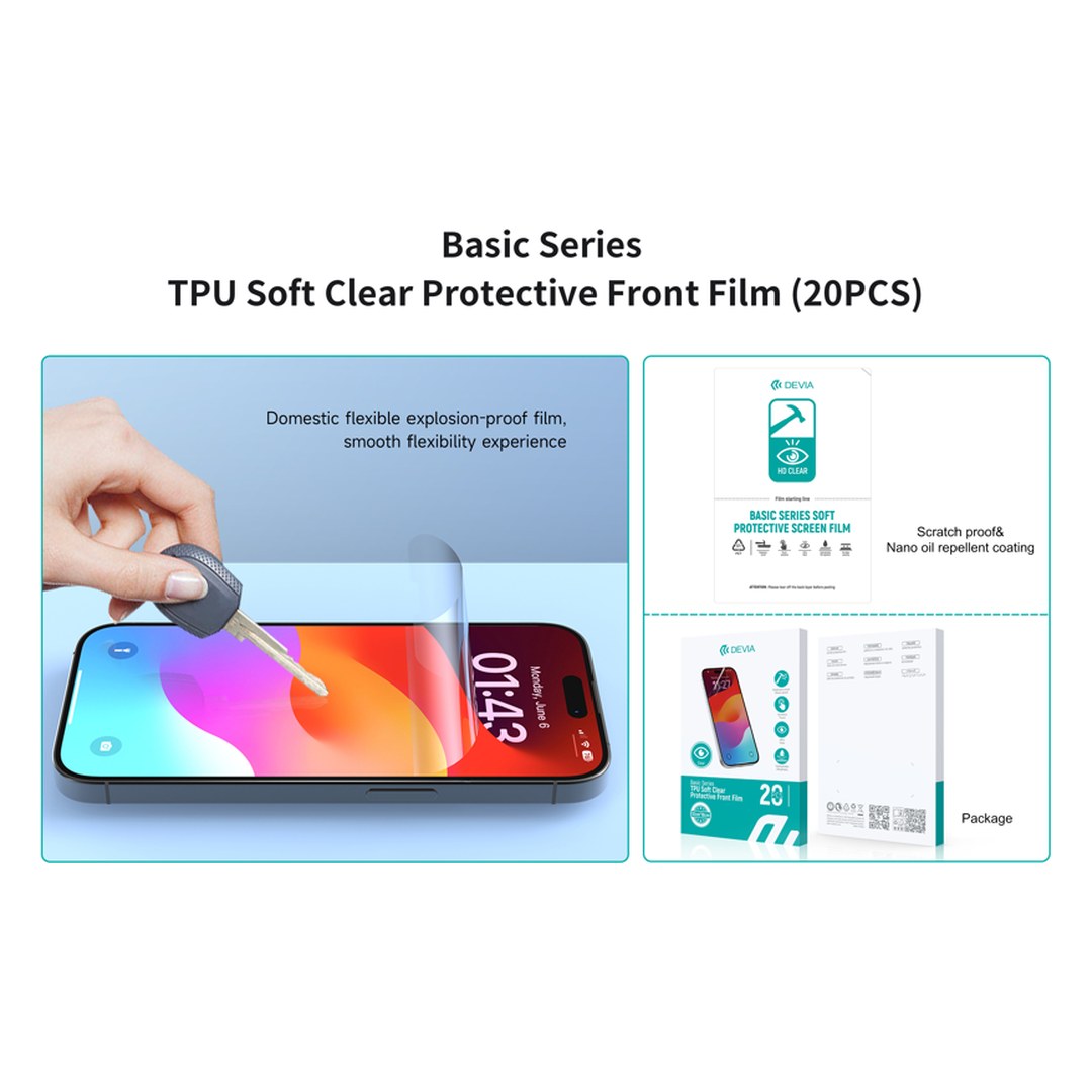 Ultra TPU Clear Basic Series Protective Film (20PCS) Ultra TPU Clear Basic Series Protective Film (20PCS)