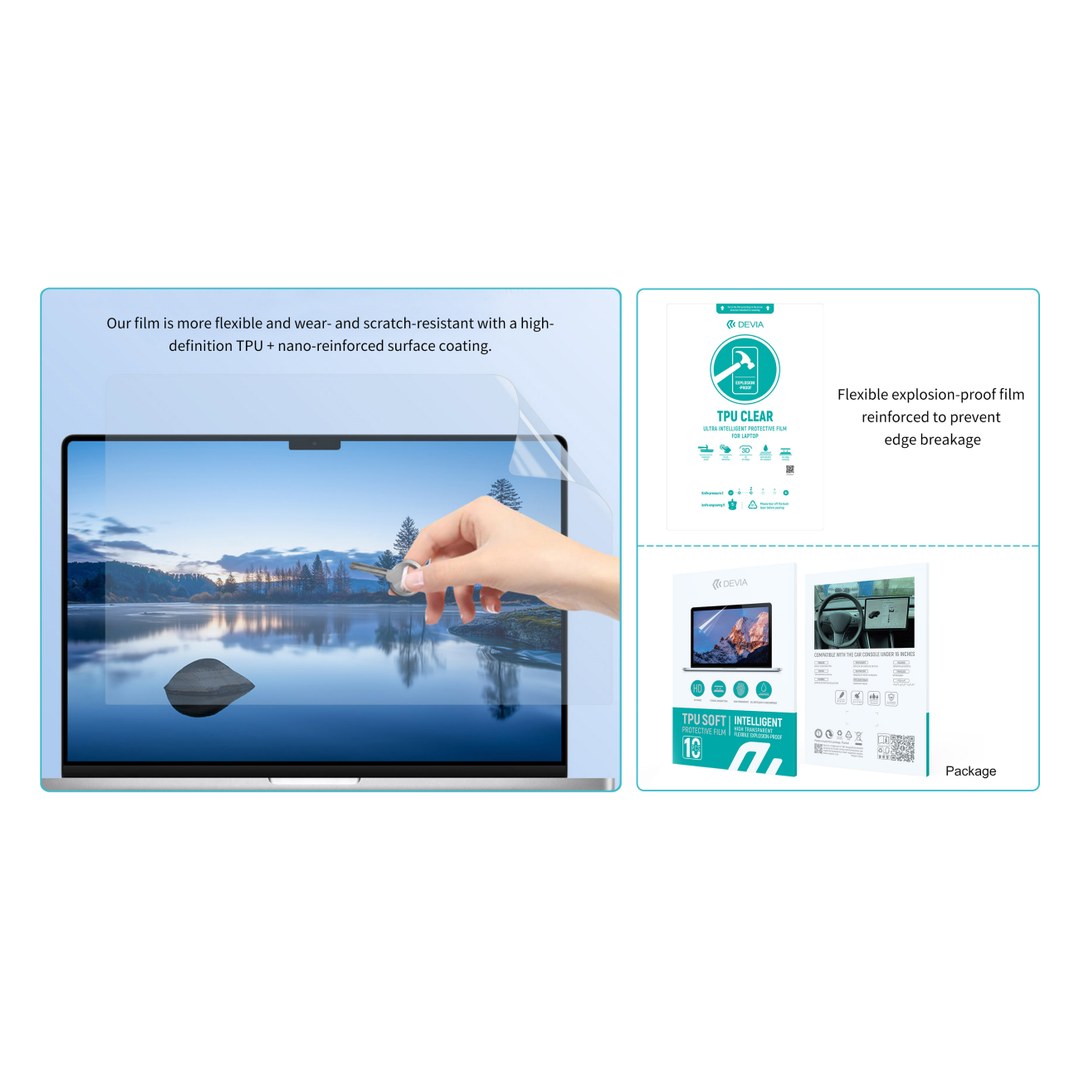 Ultra TPU Clear Intelligent Protective Film For Laptop(10PCS) Ultra TPU Clear Intelligent Protective Film For Laptop(10PCS)